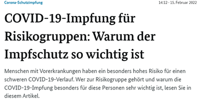 Screenshot 2022 07 21 at 10 22 52 Corona Impfung für Risikopatientinnen und  patienten