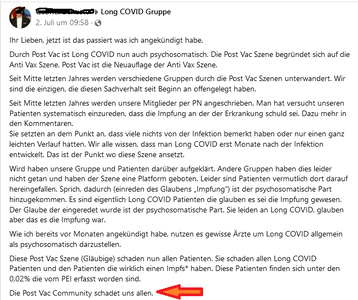 Screenshot 2022 07 23 at 12 50 40 Immunadsorption Long Covid CFS ME Facebook